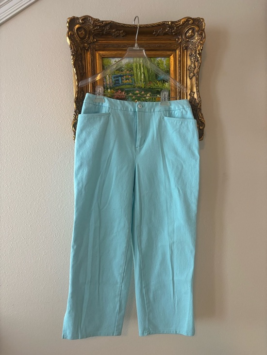 Nordstrom Pants - Nordstrom Aqua Straight-Leg Pants